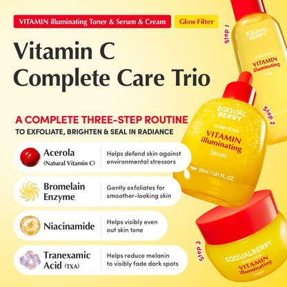 Vitamin illuminating Trio (Toner + Serum + Cream)