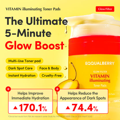 Vitamin illuminating Prep Set (Toner pads + Serum)