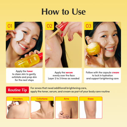 Vitamin illuminating Trio (Toner + Serum + Cream)