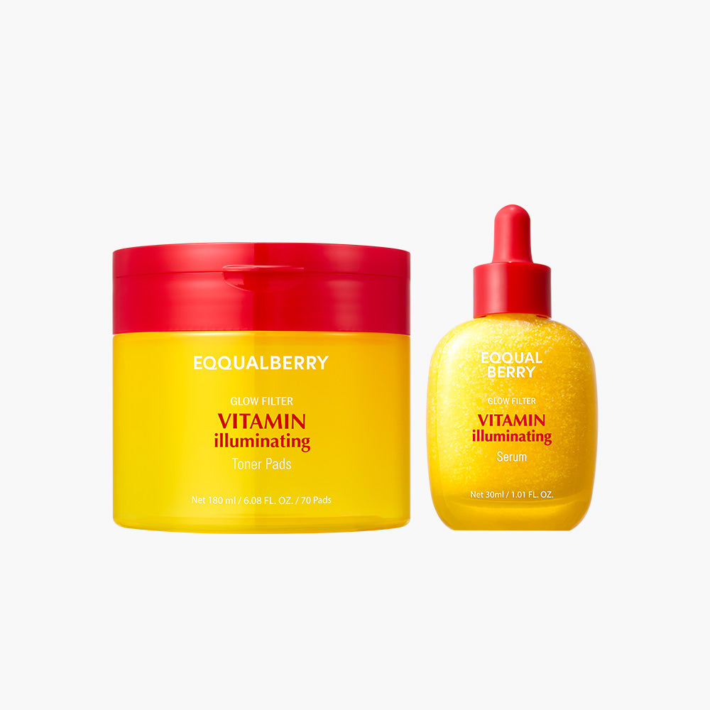 Vitamin illuminating Prep Set (Toner pads + Serum)