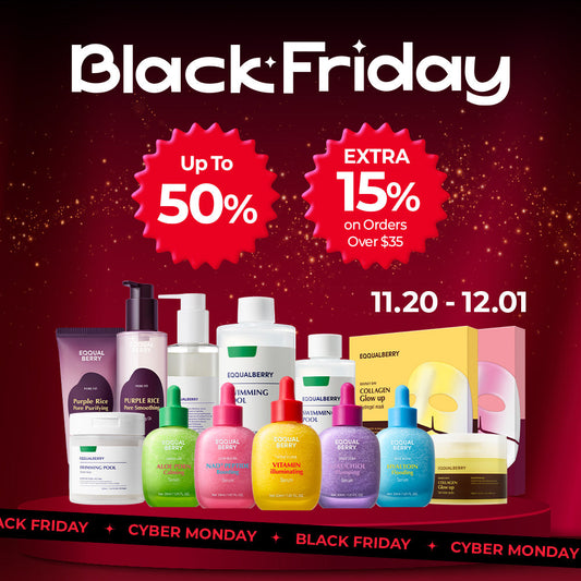 Equalberry Black Friday offer featuring up to 50% off